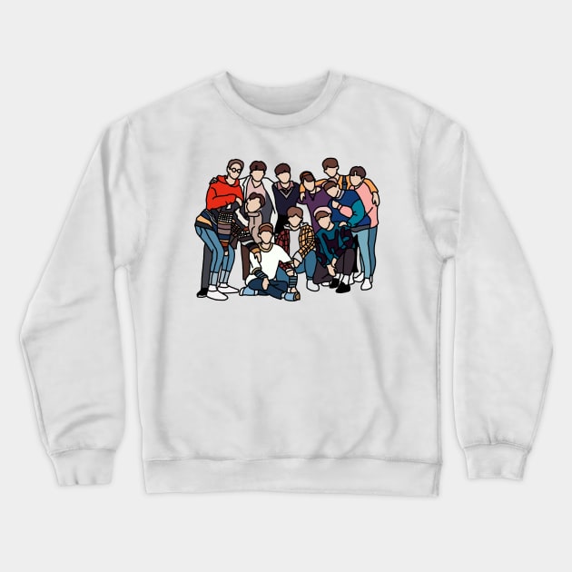 Kpop wanna one fanart Crewneck Sweatshirt by virtuallies